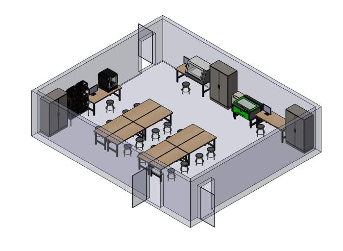 Desain ruang laboratorium tik